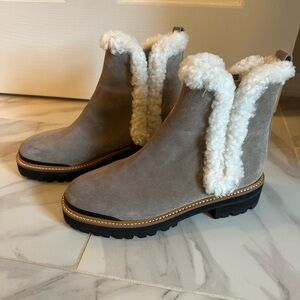 Marc Fisher LTD Iggie Chelsea Boot in Cloud Suede
